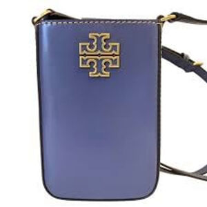New Tory Burch Britten Phone holder Crossbody Blue